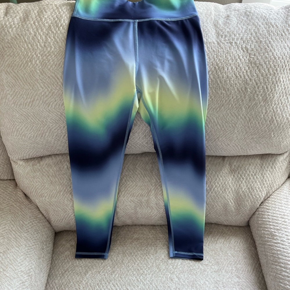 Old Navy Kids Blue and Green Gradient Leggings